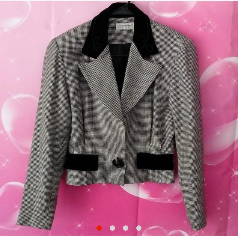 GINGHAM LIZ CLAIBORNE BLAZER 🖤